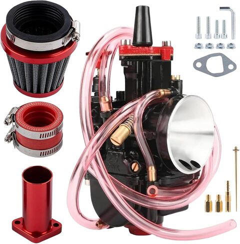 طقم كاربوريتر أداء كاربوريتر 24 مم من PWK لمحرك Predator 212cc 196cc Coleman CT200U BT200X Mini Bike KT196 Go Kart GX160 GX200 6.5hp محرك استنساخ مع مشعب سحب فلتر الهواء in Kuwait