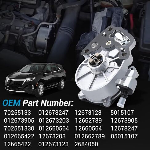 12684050 Brake Vacuum Pump Compatible with 2016-2019 Chevy Cruze Buick Encore 2016-2022 Malibu 2016-2022 Spark 2018-2022 Equinox 2021-2022 Trax 2018-2022 GMC Terrain Buick in Kuwait