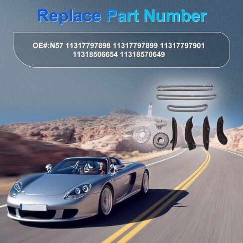 B37 N47 N57 Engine Timing Chain Kit Fits for BMW 3 Series 4 Series 5 Series 7 Series X3 X4 X5 X6 B37 N47 N57 Engine OE 11317797898 11317797899 11317797901 11318506654 11318570649 in Saudi Arabia