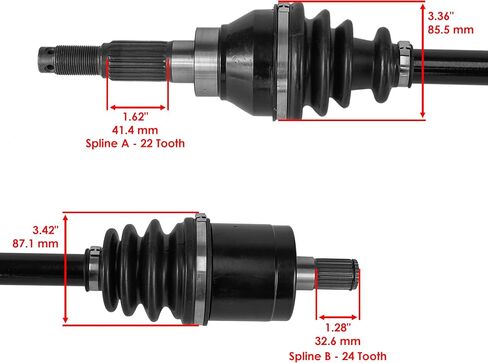 Caltric Rear CV Axle Compatible with Kubota RTV-X900G 2014-2023 / RTV-X900W 2014-2023 x2 in Saudi Arabia