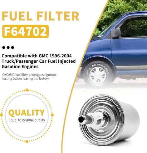 فلتر وقود البنزين PF-2400 متوافق مع محركات حقن وقود الشاحنات/سيارات الركاب 1991-2006، متوافق مع شيفروليه كولورادو 3.5L 2004-2005، Express 3500 5.7L 1996-2002 in Saudi Arabia