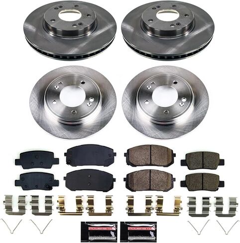 Power Stop KOE9169 Front and Rear Stock Replacement Brake Pads and Rotors Brake Kit Autospecialty For Hyundai Elantra 2021-2023 [Application Specific] in Saudi Arabia