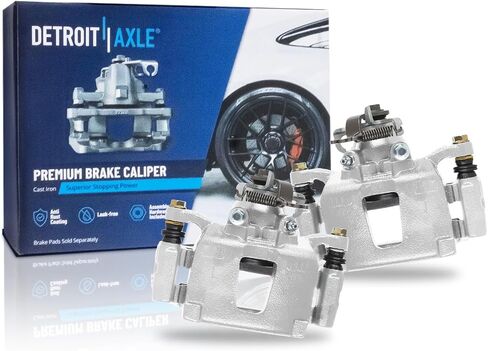 Detroit Axle - Rear Brake Calipers for 2012-2016 Chrysler Town & Country 2012-2020 Dodge Grand Caravan 2014-2015 Ram C/V, Disc Brake Calipers with Brackets Replacement in Saudi Arabia
