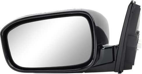 Right Passenger Side Mirror Compatible with Honda Accord 2003 2004 2005 2006 2007 Non-Heated Manual Folding Power Glass Door Mirrors Paintable Black Partslink #HO1321152 in Kuwait