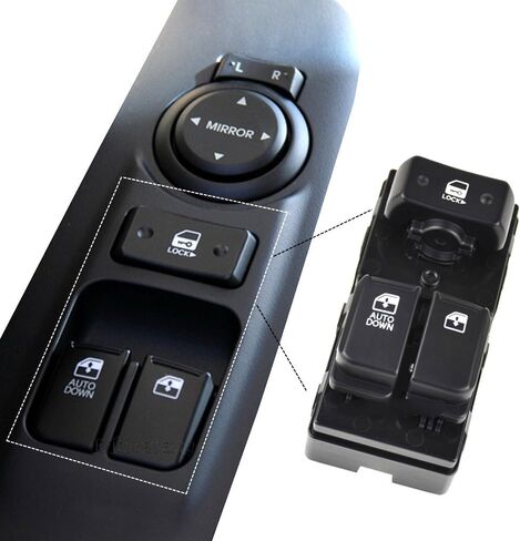 93571-4H110 Electric Power Window Control Lifter Switch Button for Hyundai H1 H-1 Starex i800 Grand iMax 2007-2016 935714H110(LHD AUTODOWN) in Saudi Arabia