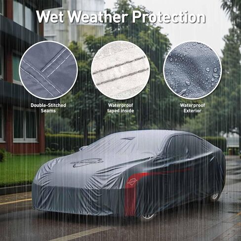 Ultimum Lite Car Cover for Cadillac CT4-V 2020-2026 Sedan 4-Door with Zipper Breathable All Weather Protection Scratch, Dust, Sun, Snow, Rain Protection Indoor Outdoor in Saudi Arabia