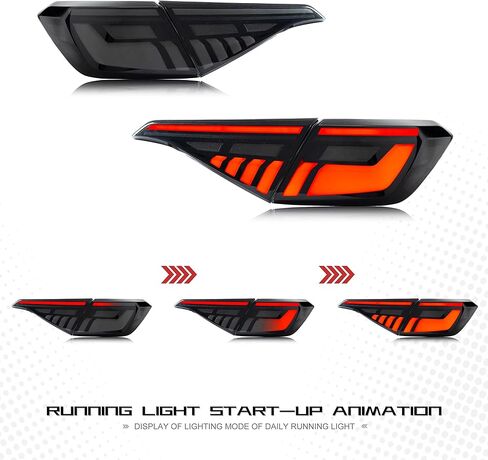 أضواء خلفية LED لوقت الإبداع لسيارة Honda Civic 2022 2023 11TH GEN Sedan V2 بدء الرسوم المتحركة BWB مجموعة المصابيح الخلفية ملحق مؤشر تسلسلي in Kuwait
