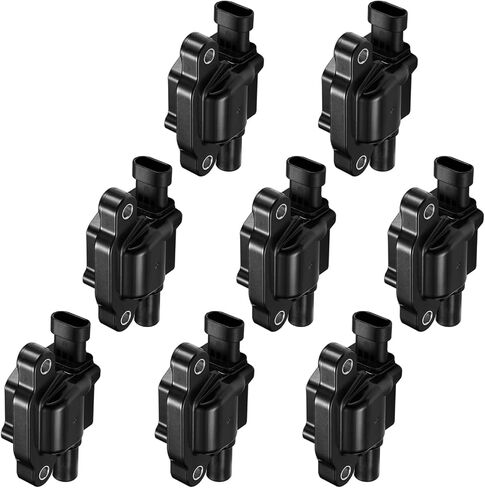 مجموعة من 6 ملفات إشعال UF569 وشمعات إشعال 41109 متوافقة مع Enclave LaCrosse SRX XTS CTS Chevy Impala Traverse Terrain 3.0L 3.6L V6 يستبدل C1406 5C1403 22448-8J111 22448-8J225 in Kuwait