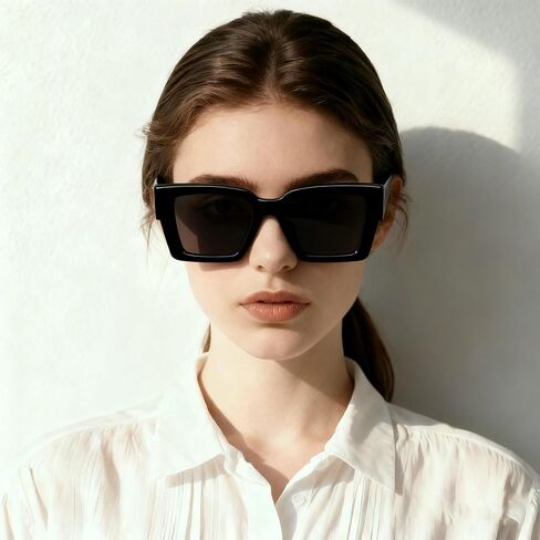 Sunglasses for Women & Men, Retro, Trendy Style, Large Rectangle Frame Sun Glasses JY631 in Saudi Arabia