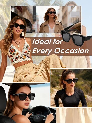 Sunglasses for Women & Men, Retro, Trendy Style, Large Rectangle Frame Sun Glasses JY631 in Saudi Arabia