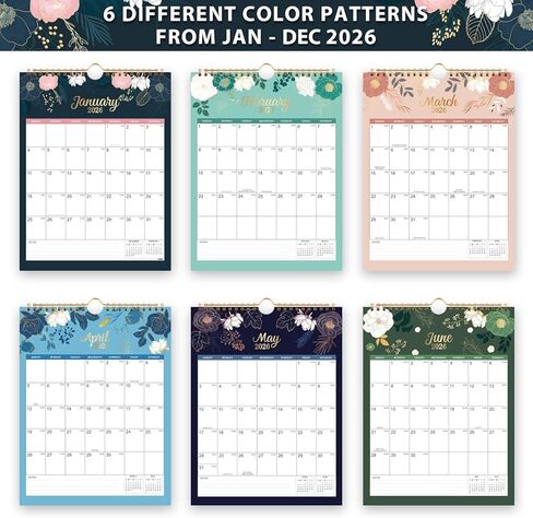 تقويم حائط 2025 - تقويم 2025، تقويم حائط من يناير 2025 إلى ديسمبر 2025، 8.4 بوصة × 11 بوصة، ربط بسلك مزدوج، خطاف تعليق، العطلات in Kuwait