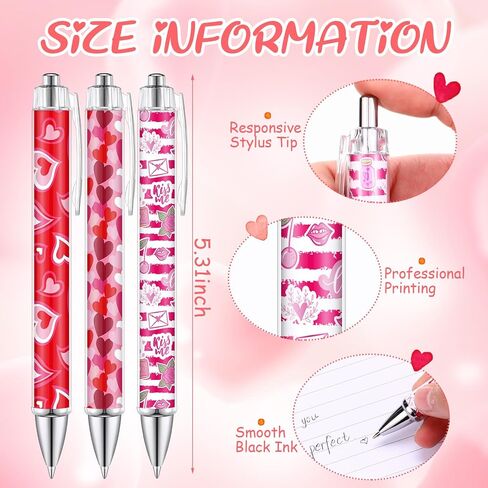Supervitae 30 PCS American Flag Flag Ballpoint Pen Day 1.00 مم أقلام الحبر الأسود النجوم الوطنية Stripes Stripes For Home Office Supplies 4th of July Higors for Veterans Memorial Day in Saudi Arabia