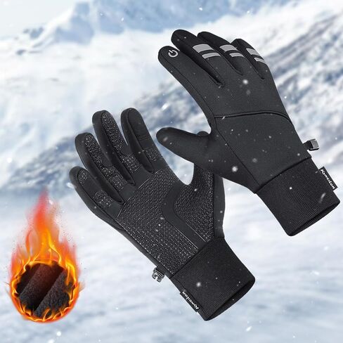 Anti-Slip Spandex Winter Gloves with Touchscreen and Waterproof Features - Thermal Gloves for Outdoor Activities in Saudi Arabia