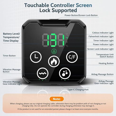 جهاز تدليك أسفل الظهر بدون سلك، وسادة تسخين لتخفيف الألم، مدلك بحزام قطني قابل للنفخ مع 3 اهتزازات و4 حرارة، 3 وسائد هوائية، ضغط هواء عميق للأنسجة وعلاج بالاهتزاز، هدايا للرجال والنساء in Kuwait