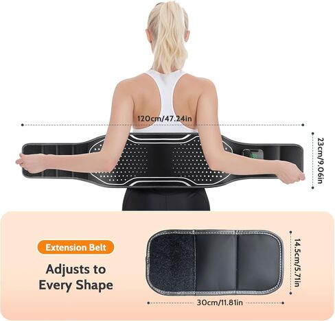 جهاز تدليك أسفل الظهر بدون سلك، وسادة تسخين لتخفيف الألم، مدلك بحزام قطني قابل للنفخ مع 3 اهتزازات و4 حرارة، 3 وسائد هوائية، ضغط هواء عميق للأنسجة وعلاج بالاهتزاز، هدايا للرجال والنساء in Kuwait