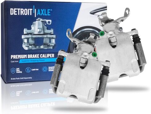 Detroit Axle - 2pc 2.0L Rear Brake Calipers for 14-15 Chevrolet Malibu, Disc Brake Calipers with Bracket 2014 2015 Replacement in Saudi Arabia