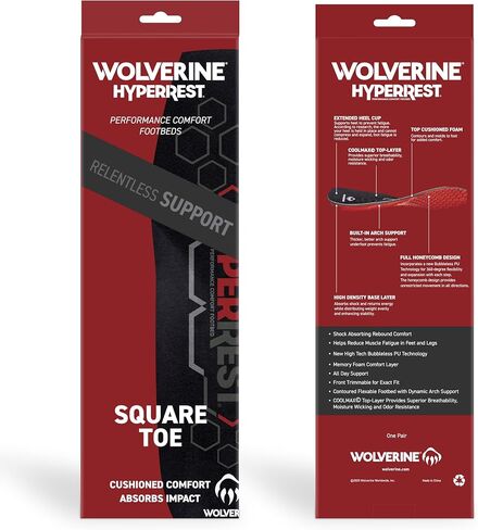 WOLVERINE HYPERREST Insoles/Square Toe (10/11) in Saudi Arabia
