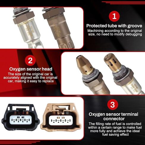 2 قطعة 234-9133 234-4905 مستشعر الأكسجين O2 المنبع متوافق مع Nissan Altima 2.5L-l4 2013-2017، استبدل 211500-7590 22693-3TA0A 22693-3TA0B 226A0-3TA0B in Kuwait