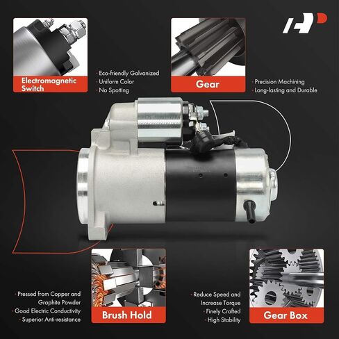 محرك A-Premium Starter متوافق مع Nissan Pathfinder 1990-1995، D21 1990-1994، Pickup 1995، 3.0L، 12V 1.4KW 9 أسنان في اتجاه عقارب الساعة، استبدال # S114-528A، 23300-88G00 in Saudi Arabia