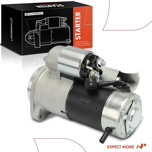 محرك A-Premium Starter متوافق مع Nissan Pathfinder 1990-1995، D21 1990-1994، Pickup 1995، 3.0L، 12V 1.4KW 9 أسنان في اتجاه عقارب الساعة، استبدال # S114-528A، 23300-88G00 in Saudi Arabia