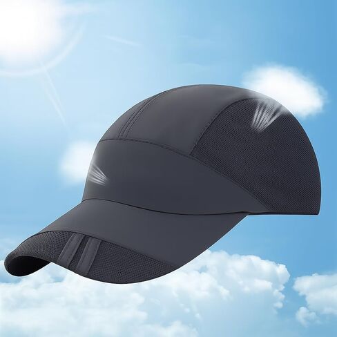 Sport Cap Outdoor Activities Adjustable Quick Dry Sun Hat Cap Men and Women Baseball Hiking Fishing Golf in Saudi Arabia