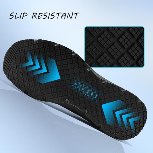 Mens Non Slip Work Shoes Slip On Waterproof Zapatos Trabajo Food Service Chef Kitchen Water Resistant Sneakers Working Footwear in Kuwait