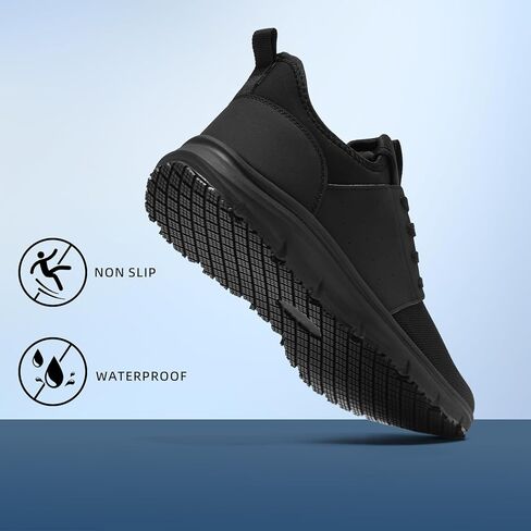 Mens Non Slip Work Shoes Slip On Waterproof Zapatos Trabajo Food Service Chef Kitchen Water Resistant Sneakers Working Footwear in Kuwait