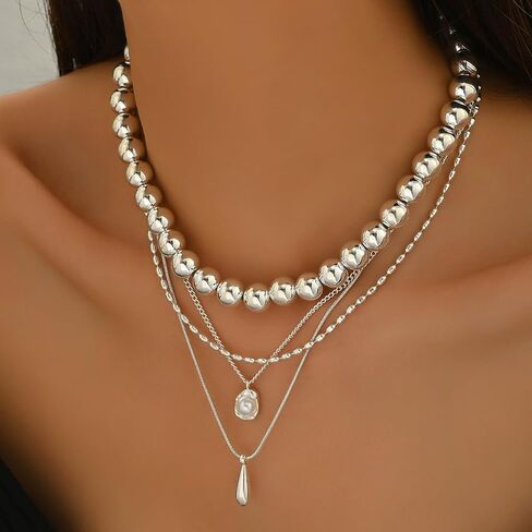 Bohemia Shell Necklace for Women Shell Choker Necklace Adjustable Layered Summer Necklace Jewelry Accessories in Saudi Arabia