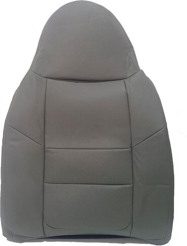 SecosAutoparts #E أغطية مقاعد جلدية مثقوبة باللون الرمادي المتوسط ​​للسائق والراكب والجزء السفلي والعلوي متوافقة مع Ford F250 F350 Lariat 2001 in Saudi Arabia