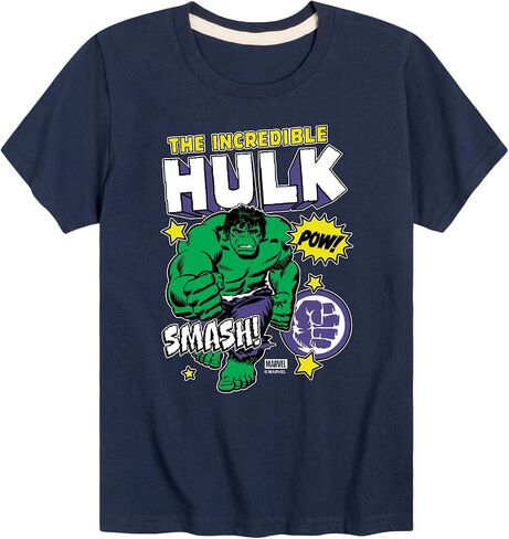 Marvel Hulk - Sticker Collage - Toddler and Youth Short Sleeve Graphic T-Shirt in Saudi Arabia