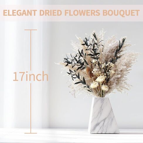 Fall Decor Dried Pampas Grass Decor for Home 101Pcs Fluffy Dried Flowers Bouquet for Autumn Decorations Thanksgiving Table Centerpieces Boho Home Rustic Farmhouse Decor in Saudi Arabia