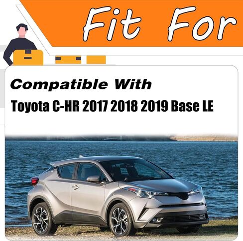 عدسات شفافة لمصابيح الضباب متوافقة مع Toyota C-HR 2017 2018 2019 Base LE | مصابيح القيادة الأمامية لمبة هالوجين H16 12 فولت 55 وات | طقم التبديل والأسلاك | 8121048050,8122048050 in Saudi Arabia