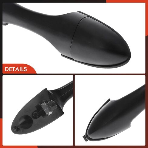 A-Premium Front Right or Rear Left or Rear Right Exterior Door Handle Compatible with Ford Focus 2000-2007 & Mazda Tribute 2001-2006, Smooth Black, Replace# 2T2Z-7822404 in Saudi Arabia