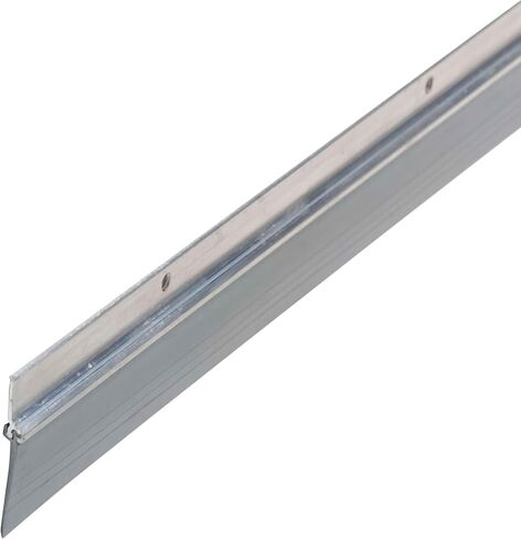منتجات البناء M-D 69644 2-1/4 بوصة × 36 بوصة DB038 أداة تنظيف الأبواب شديدة التحمل مع ختم الفينيل، أبيض in Kuwait
