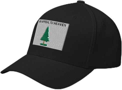 an Appeal to Heaven Flag Hat - Pine Tree Embroidered Structured Flex Fit Cap - American Revolution Historical USA Gifts in Saudi Arabia