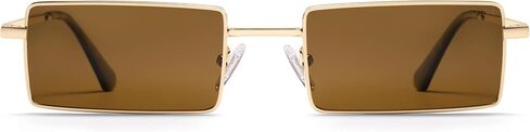 SOJOS Narrow Rectangle Polarized Sunglasses Womens Mens Retro Sun Glasses Vintage Shades SJ1249A in Saudi Arabia