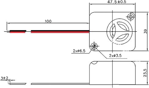 Anti-Theft Car Burglar Alarm 6/12/15V 120dB Active High Decibel Buzzer Safe Box Burglar Alarm Car Accessories QSI-4840 in Saudi Arabia