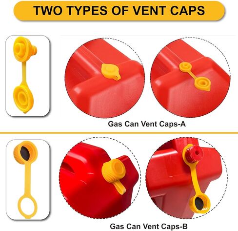 1 Kit Gas Can Spout Replacement Set, Flexible and Retractable Nozzle, Durable Anti-Spill with Screw Collar Caps, Spout Cover, Base Cap, Fit for 1/2/5/10 Gallon Gas Can(Yellow) in Saudi Arabia