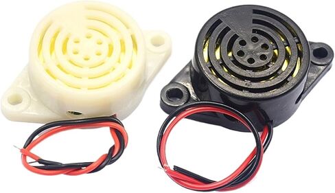 1PCS 95DB Alarm High-Decibel 3-24V 12V Electronic Buzzer Beep Alarm Continuous Beep(Black) in Saudi Arabia