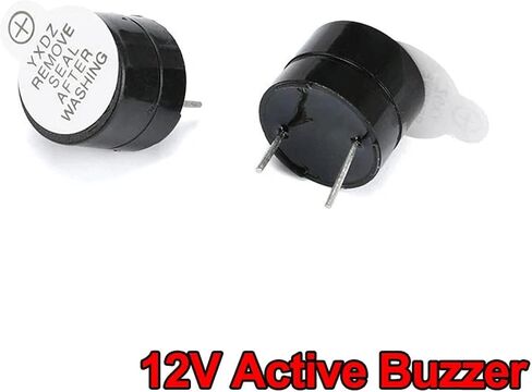 10Pcs 3V 5V 12V Active Buzzer 12095 Piezo Magnetic Long Continous Beep Tone Alarm Ringer 12085 Passive 16R(12V) in Saudi Arabia