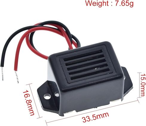 Alarm Buzzer DC 12V 85dB Mini Electronic Alarm Buzzers Constant Tone in Saudi Arabia