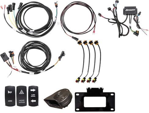 SuperATV Deluxe Turn Signal Kit For Can-Am Maverick X3 With Dash-Mounted Turn Signal Rocker Switch - Plug And Play For Easy Installation in Saudi Arabia