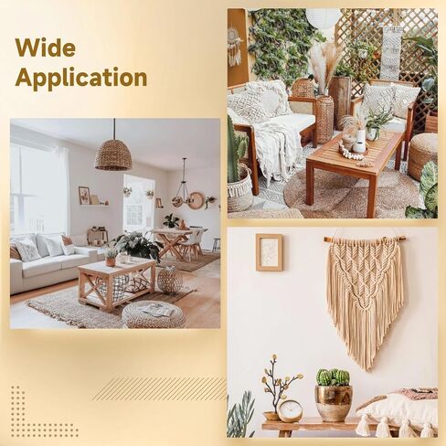 Homaisson Macrame Window Valance, Boho Kitchen Decor, Bohemian Macrame Tapestry, Handwoven Cotton Rope Valance, 52 x 21 in/132 x 54 cm Window Treatment, Creates Cozy Atmosphere in Saudi Arabia