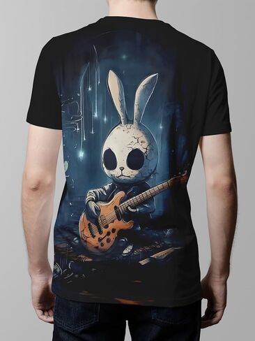 Men's T-Shirts Funny T-Shirt for Men 3D Cat Graphic Print Tees Summer Shirts for Men Casual Short Sleeve Tee,Polyester in Saudi Arabia