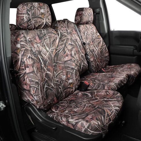 Custom Car Seat Covers for Chevy Silverado 1500/HD Limited RegularCab Precision Fit for 2019 2020 2021 2022 2023 2024 2025 WT – Neoprene Front Camo Seat Cover(Neoprene Reed Camouflage) in Kuwait