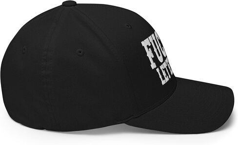 FX Fuck'Em Let'em Hate Fitted Hat Embroidered Curved Bill Mid Crown Closed-Back Structured Twill Cap in Saudi Arabia