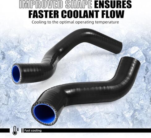 NICECNC Radiator Hose Kit Compatible with Husqvarna Norden 901/Expedition 2022-2025, 790/890 Adventure/R/Rally 2019-2025, Black in Saudi Arabia