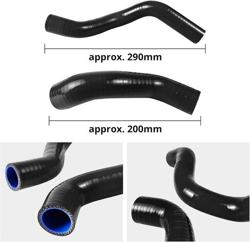 NICECNC Radiator Hose Kit Compatible with Husqvarna Norden 901/Expedition 2022-2025, 790/890 Adventure/R/Rally 2019-2025, Black in Saudi Arabia