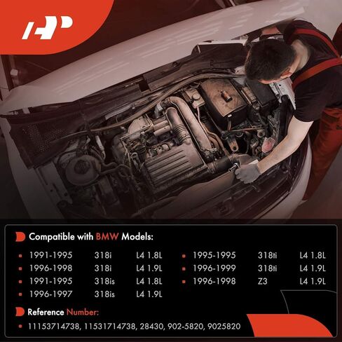 A-Premium Engine Coolant Pipe Compatible with BMW - 318i 1991-1998, 318is 1991-1997, 318ti 1995-1999, Z3 1996-1998 - Engine Block in Saudi Arabia