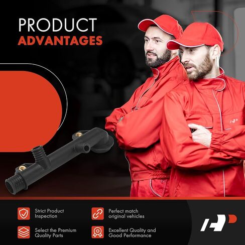 A-Premium Engine Coolant Pipe Compatible with BMW - 318i 1991-1998, 318is 1991-1997, 318ti 1995-1999, Z3 1996-1998 - Engine Block in Saudi Arabia
